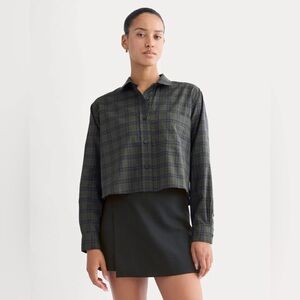 NWT EVERLANE SILKY COTTON SHIRT
